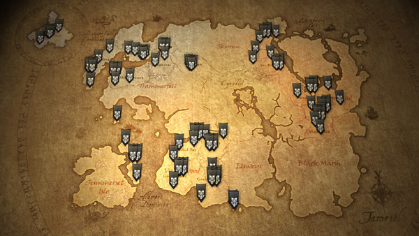 Map of Guild Trader Locations