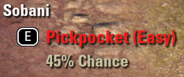 Pickpocketing in ESO