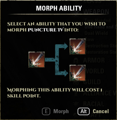 Morph Ability Skill