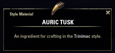 Trinimac Style Material Auric Tusk
