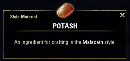 Malacath Style Material Potash